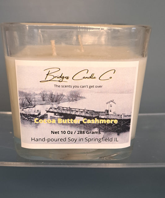 Cocoa Butter Cashmere 2-Wick Square Glass Candle