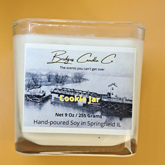 Cookie Jar 2-Wick Square Glass Candle